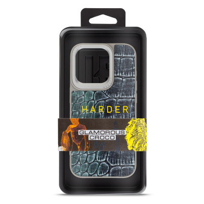 Чохол до мобільного телефона Harder Glamorous Croco Apple iPhone 15 Pro Grey Green (ARM76761) Вінниця - фото 3