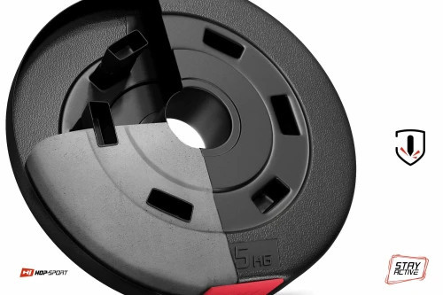 Набор HOPSPORT Premium 36 кг штанга и гантели для силовых тренировок комплект для дома и спортзала Киев - изображение 8