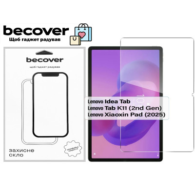 Стекло защитное BeCover Lenovo Idea Tab/K11 (2nd Gen) TB336/Xiaoxin Pad (2025) 11" (713678) Винница - изображение 1