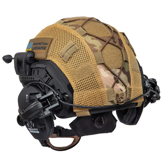 Шолом Fast Team Wendy Helmet NIJ IIIA + навушники Walkers Razor Slim + чебурашки + ліхтарик + кавер (S) Вінниця