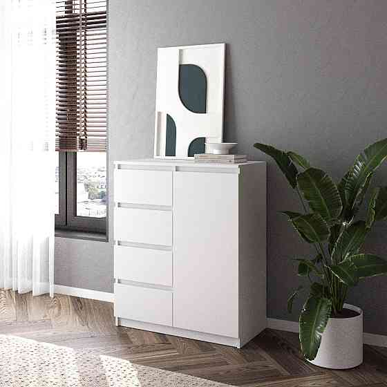 Комод VAYS, сучасний, з полицями, 4 шухляди, без ручок R-32 Львів