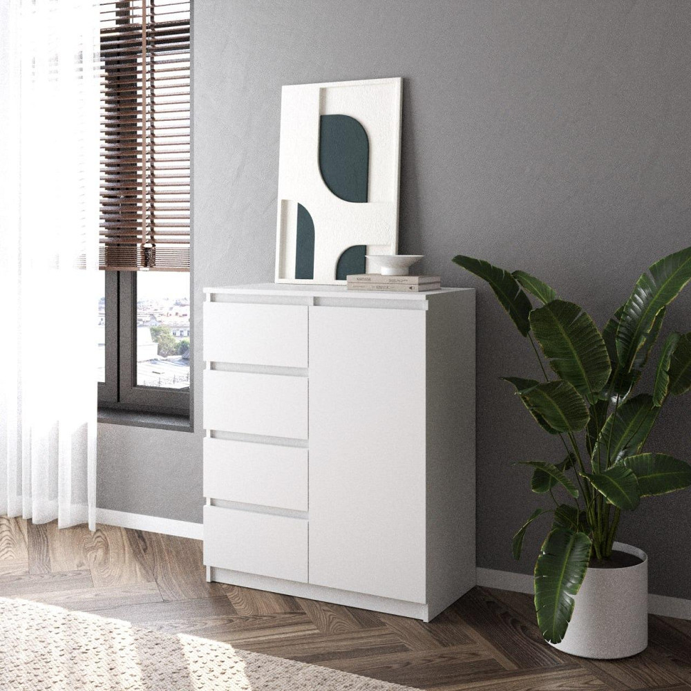 Комод VAYS, сучасний, з полицями, 4 шухляди, без ручок R-32 Львів - фото 1