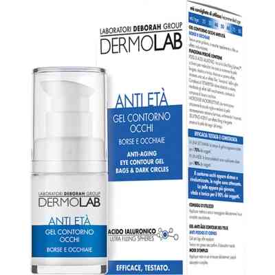 Крем для шкіри навколо очей Dermolab Anti-aging Eye Contoure Gel Bags and Dark Circles 15 мл (8009518247268) Вінниця