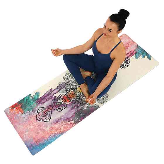 Килимок для йоги лляний Record 7156-4 Київ