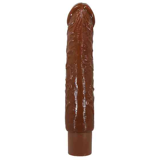 Реалистичный вибратор - Pretty Love Rufus Realistic Vibrating Dildo Brown Sex Aura Киев