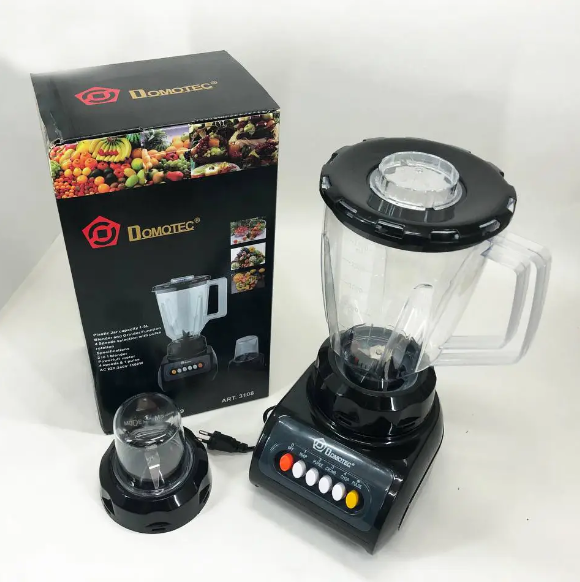 Стаціонарний блендер з кофемолкою DOMOTEC MS-9099, потужність 250 Вт, 4 швидкості, чаша 1.5 л – універсальний та потужний. Одеса - фото 8