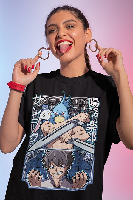 Футболка для мальчика аниме Схангри Ла Фронтиер Сунраку оверсайз (рост от 165 до 180 ) Черний AnimeJ0082m Днепр - изображение 1
