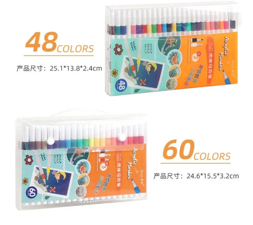 Акриловые Маркеры для разных типов поверхности 48 Шт Киев - изображение 1