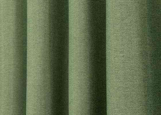 Шторна тканина Шеніл однотонний колір зелений 1684ш Київ