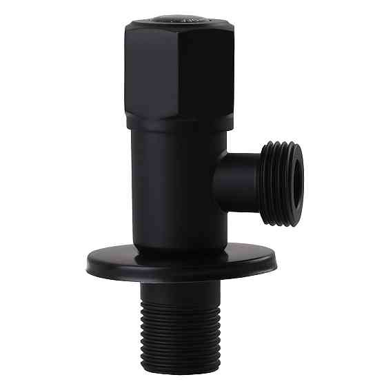 Кран кульовий кутовий Professional 1/2″X1/2″ NV-QP888 BLACK (000025136) Київ