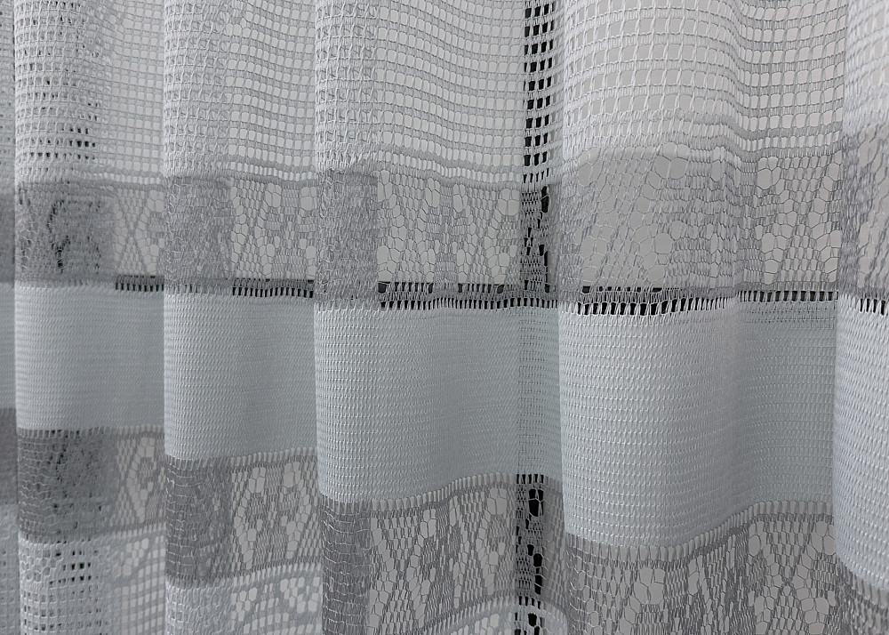 Тюль сетка VR-Textil Juli № 1717т Арка на кухню цвет серый 400х150 см (53-0042) Киев - изображение 5