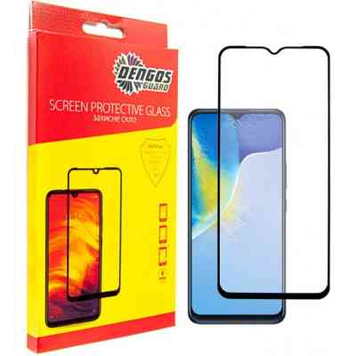 Скло захисне Dengos Full Glue Vivo Y15s (TGFG-208) Вінниця
