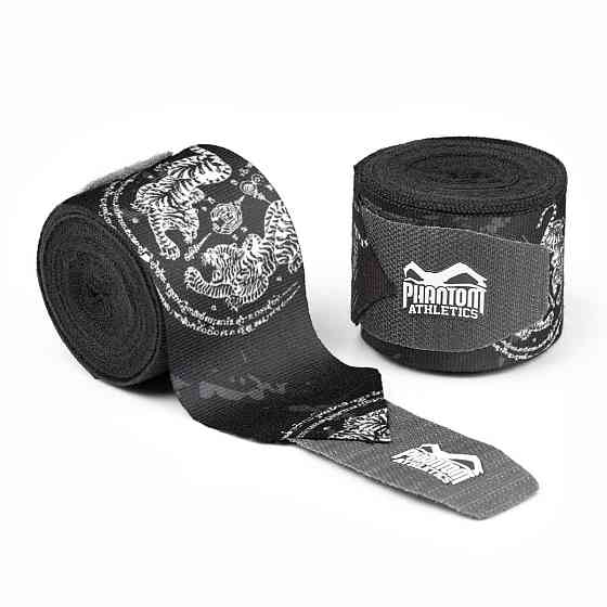 Бінті для боксу Phantom Muay Thai Black 400cm. (4м.) Кам'янське