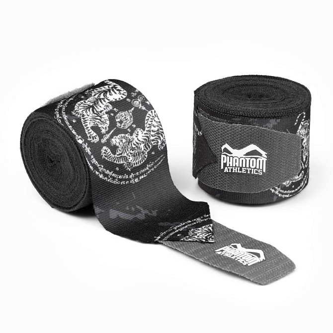 Бінті для боксу Phantom Muay Thai Black 400cm. (4м.) Кам'янське - фото 1