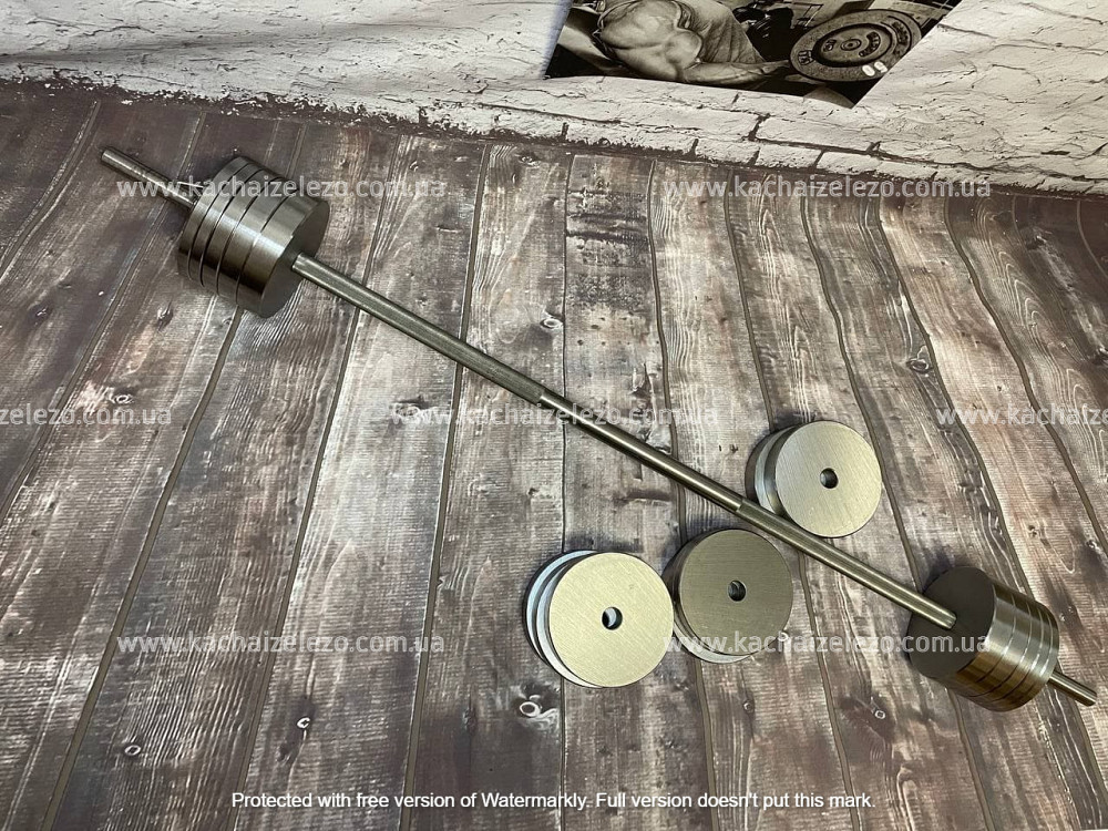 Набор 58 кг Штанга + Гантели металлические разборные 2 по 26 кг Гантели, гири, штанги и диски Киев - изображение 4