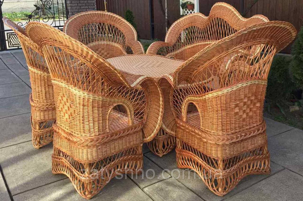 Мебель из лозы с диваном | комплект плетеной мебели со столом | мебель плетеная очень красивая Киев - изображение 3