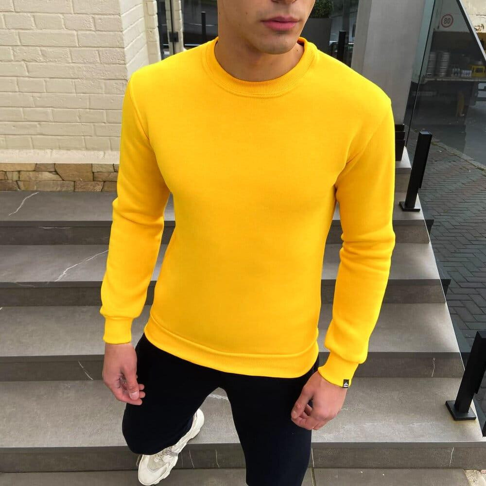 Світшот чоловічий однотонний Pobedov 007 ЗИМА Київ - фото 1