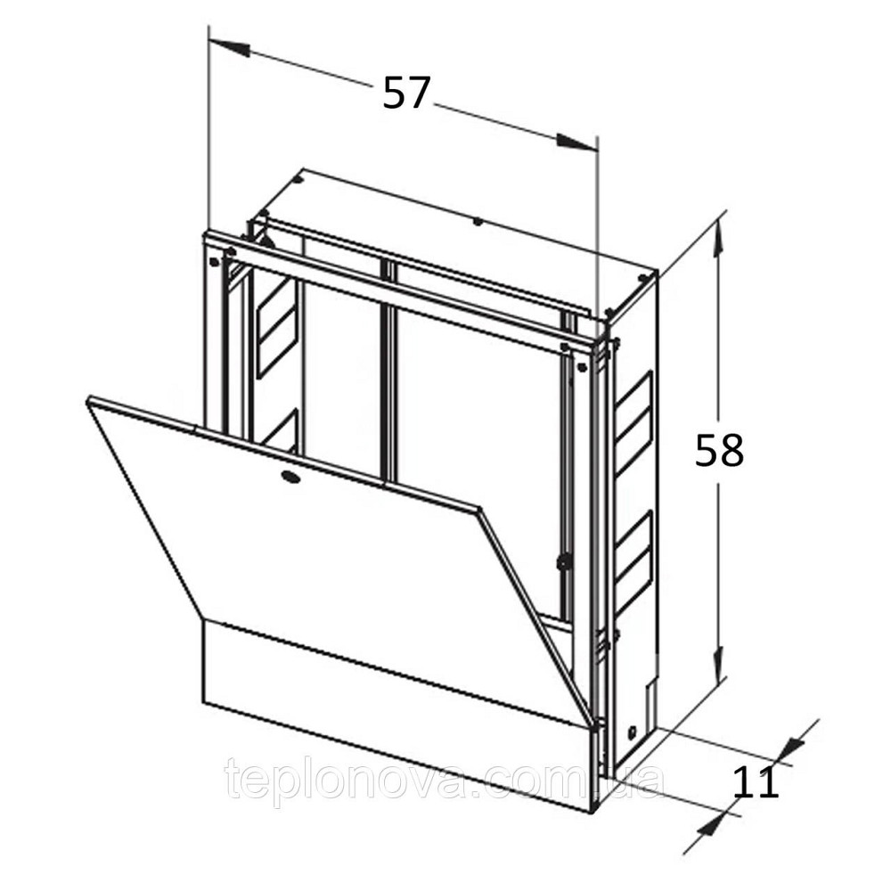 Коллекторный шкаф внутренний ЕСО+ ШКВ-02 570x580x110 (4) Черновцы - изображение 6