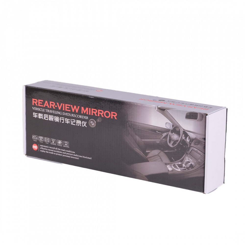 Відеореєстратор-дзеркало Shenzhen JY-4301 Full HD з датчиком удару, чорний Київ - фото 5