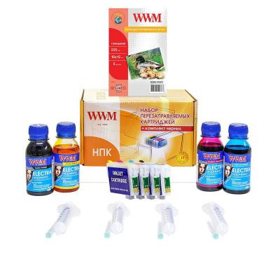Комплект перезаправних картриджів WWM Epson C91/CX4300/T26/27/TX106/109 ELECTRA (RC.T092NU) Вінниця - фото 1