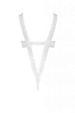 Боді з відкритими грудьми KYOUKA BODY white S/M - Passion Sex Aura Київ