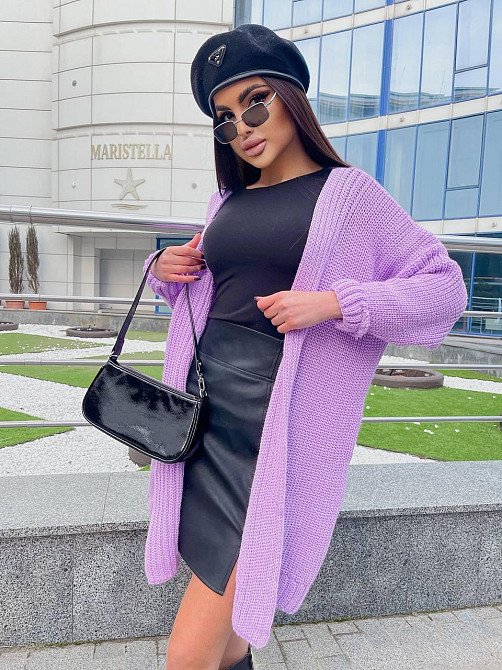 Женский вязаный кардиган свободного кроя Оверсайз.  44-56р Киев - изображение 3