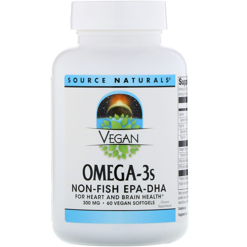 Омега Source Naturals Омега-3 Omega-3S EPA-DHA 300 мг 60 капсул Київ - фото 3