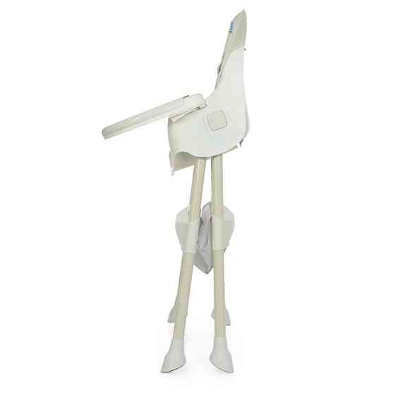 Стульчик для кормления M 4136-2 Ice Gray, складной, 5-ти точечный, экокожа Винница