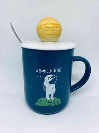 Кружка Mission Completed с крышкой и ложкой Винница