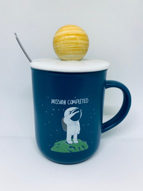 Кружка Mission Completed с крышкой и ложкой Винница - изображение 1