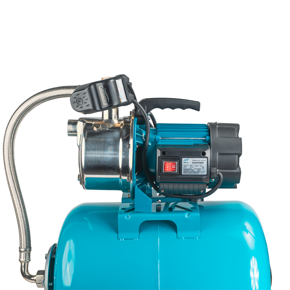 Станция 1.0кВт Hmax 44м Qmax 73л/мин нерж (самовосплавающий насос нерж) 50л Украина LEO (775313/50) Ровно - изображение 8