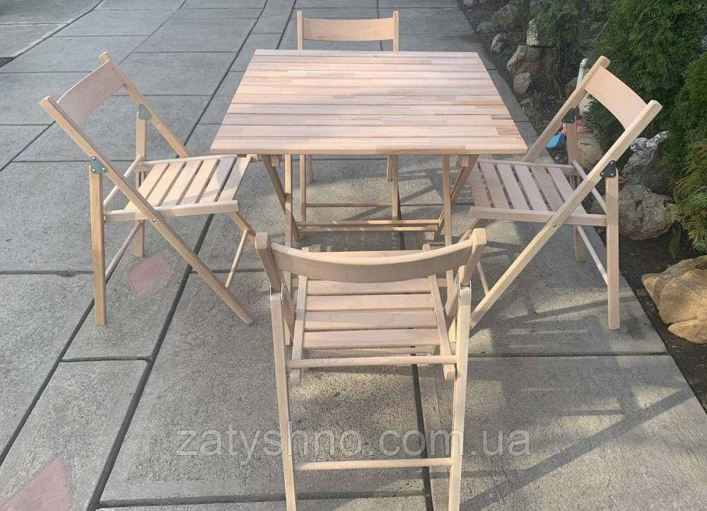 Набор складной мебели из бука Киев - изображение 1
