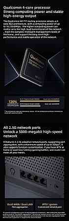 Xiaomi BE6500 Wi-Fi 7 роутер, 512 МБ, 6 антен, Mesh, MU-MIMO, WPA3, 2.5G порт, двохдіапазонний, потужний домашній маршрутизатор Николаев