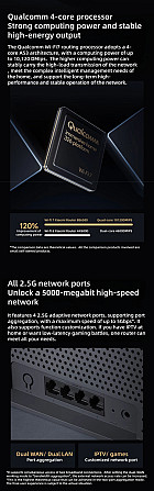 Xiaomi BE6500 Wi-Fi 7 роутер, 512 МБ, 6 антен, Mesh, MU-MIMO, WPA3, 2.5G порт, двохдіапазонний, потужний домашній маршрутизатор Николаев - изображение 5