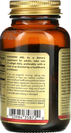 Витамин Д3 Solgar Vitamin D3 10000IU 120 softgels Киев