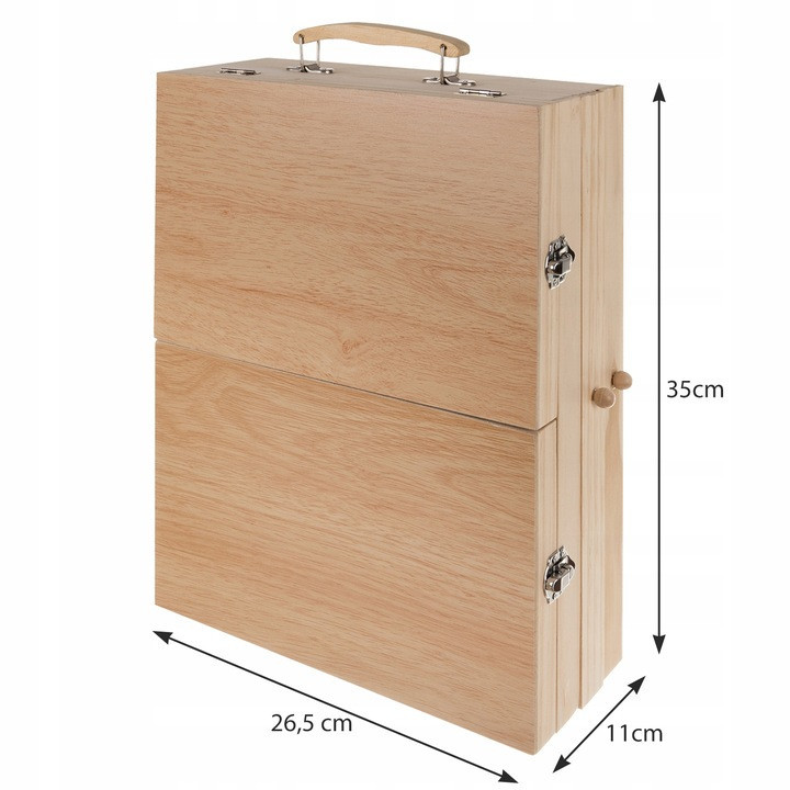 Набір для малювання 83 елементів у дерев'яній валізі Maaleo (19179) Нововолинськ - фото 9