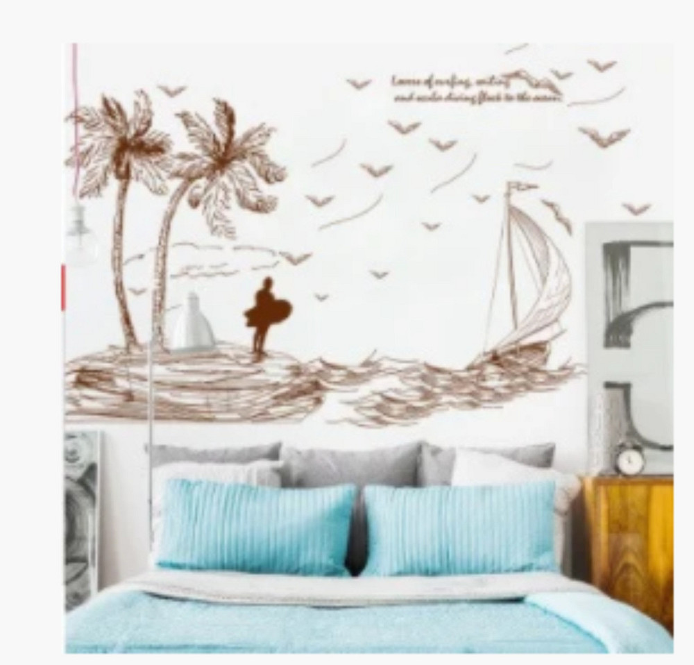 Інтер'єрна наклейка на стіну Серфінгіст Київ - фото 1