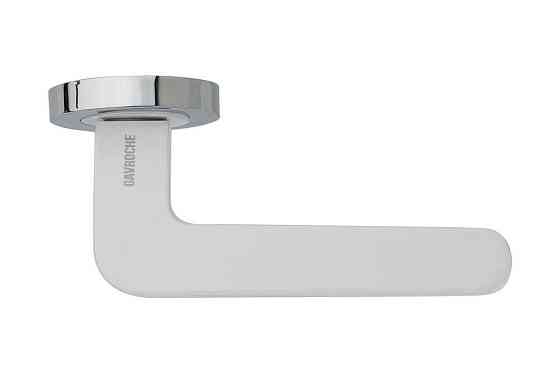 Ручки дверні Gavroche PALLADIUM  CP/White  хром/ білий Київ