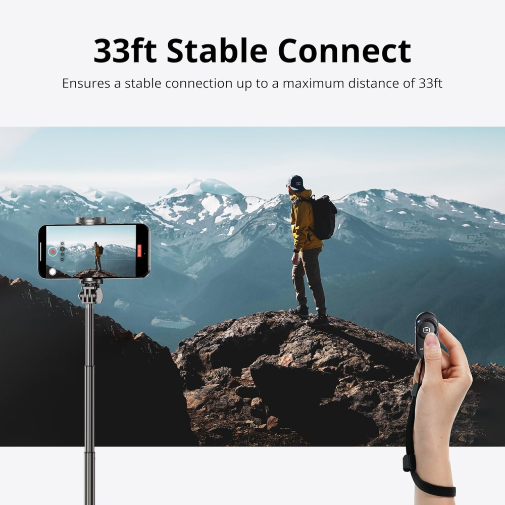 Bluetooth-пульт для селфі ATUMTEK (Набір 2 шт.) Бездротова кнопка затвора камери для iPhone та Android Чорний Київ - фото 6