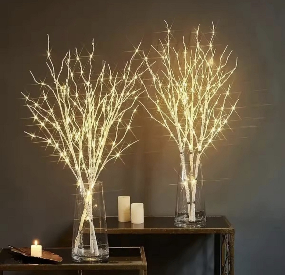 Світлодіодні гілочки LED на батарейках 3 шт Сміла - фото 1