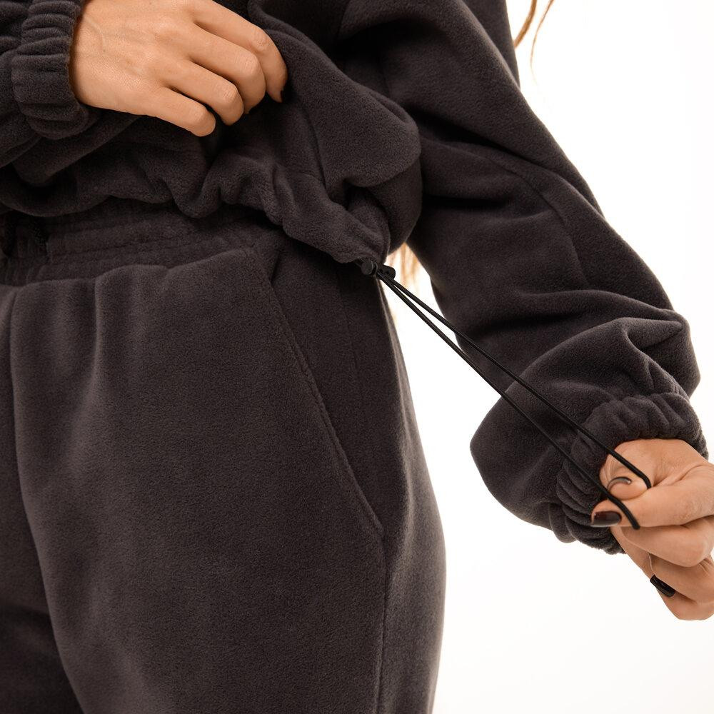 Темно-сірий костюм зимовий флісовий. Жіночий теплий костюм Pobedov Huggi жіночий Київ - фото 3