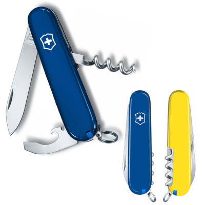 Ніж Victorinox Waiter Ukraine 84 мм Синьо-жовтий (0.3303.2.8) Вінниця - фото 1