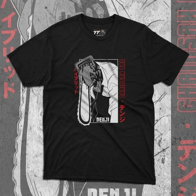 Футболка для подростка мальчика с принтом Человек Бензопила Денджи 5 Размер 160 Anime10491 Днепр - изображение 1