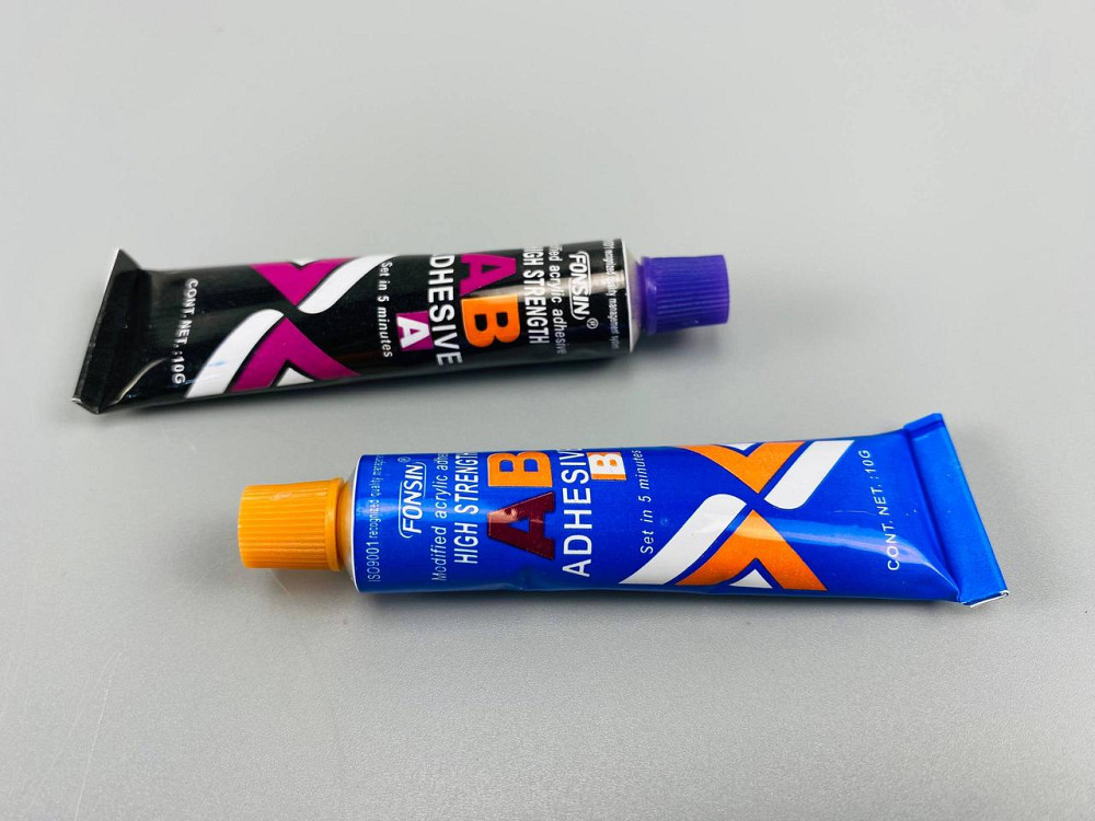 Клей двокомпонентний (універсальний) 10 г + 10 г (фабрика ABRO) Мукачево - фото 2