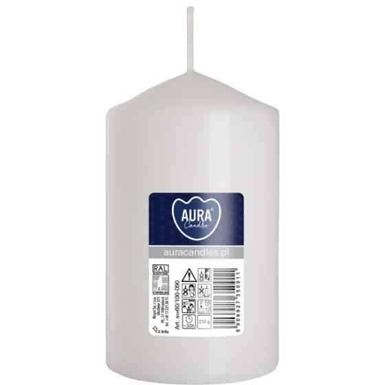 Свічка столова циліндр Bispol AURA Candles sw60/100-090 Білий Луцк