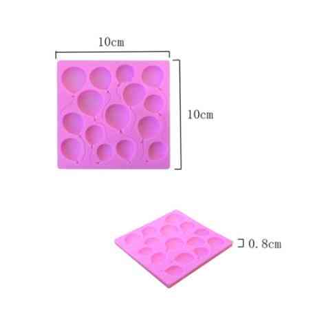 Силіконовий молд Кульки З дефектом 10 на 10 см рожевий Київ