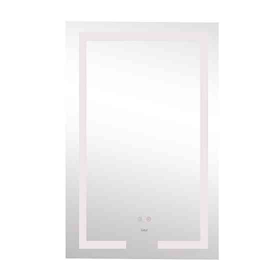 Дзеркало Lidz Kubis 500х800 з LED-підсвіткою Touch, з антизапотіванням, з диммером, рег. яскравості LD78LF9365080 Київ