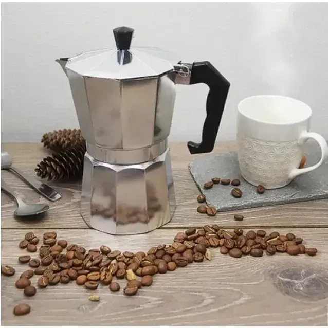 Гейзер UNIQUE (KP1-6 чашек) алюминий, серебристая (UN-1912) Одесса - изображение 1