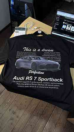 Футболка Audi RS7 Sportback «This is a dream» з принтом авто Чернівці