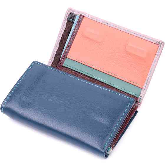 Элегантный женский кошелек из качественной натуральной кожи ST Leather 19462 Разноцветный Киев